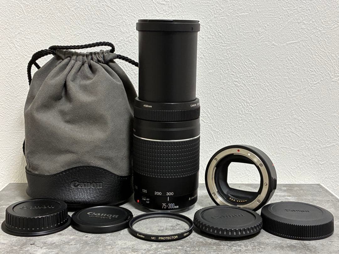 ⭐️美品⭐️Canon EF 75-300 III & EF-EOS R アダプター
