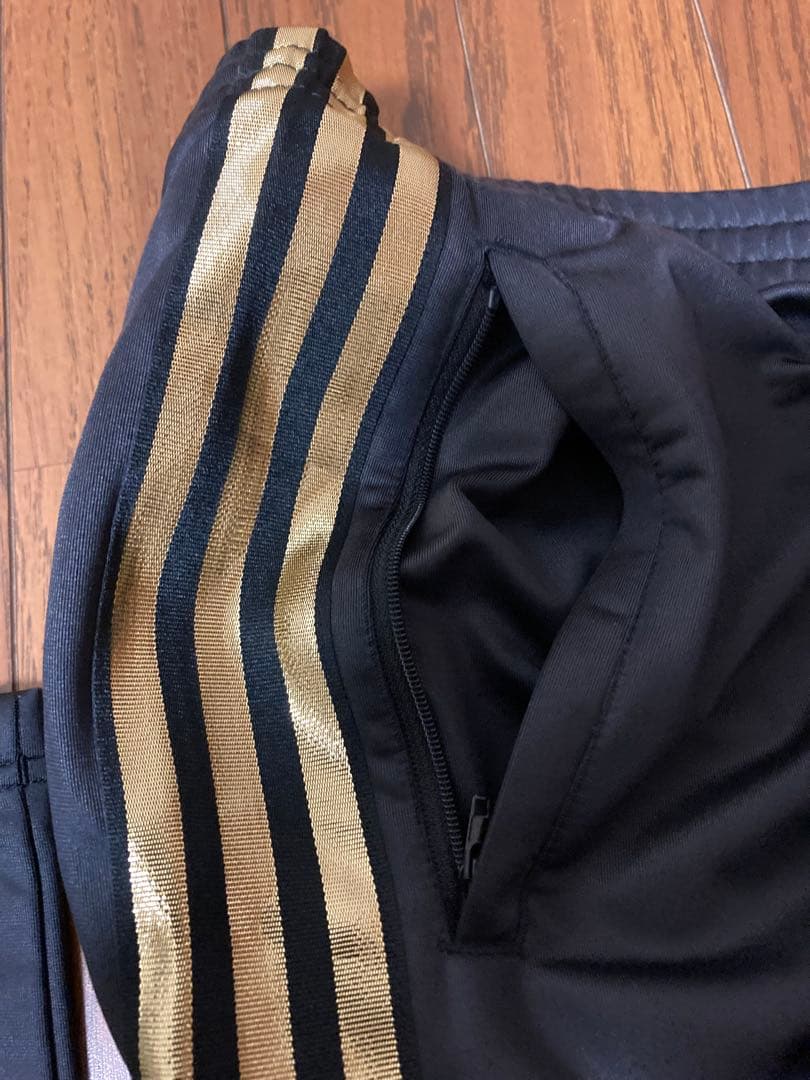 adidas ジャージ　黒金　ファイアーバード　上下下3点セット