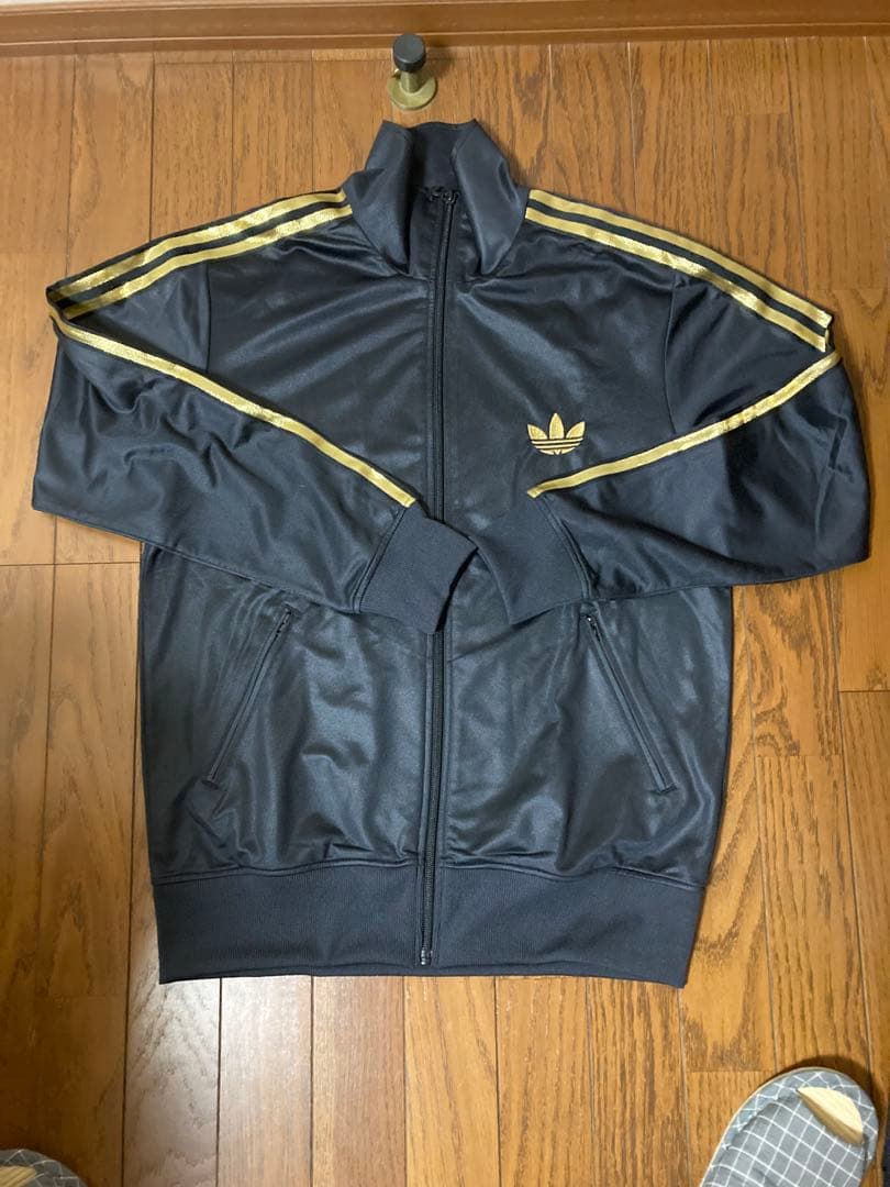 adidas ジャージ　黒金　ファイアーバード　上下下3点セット