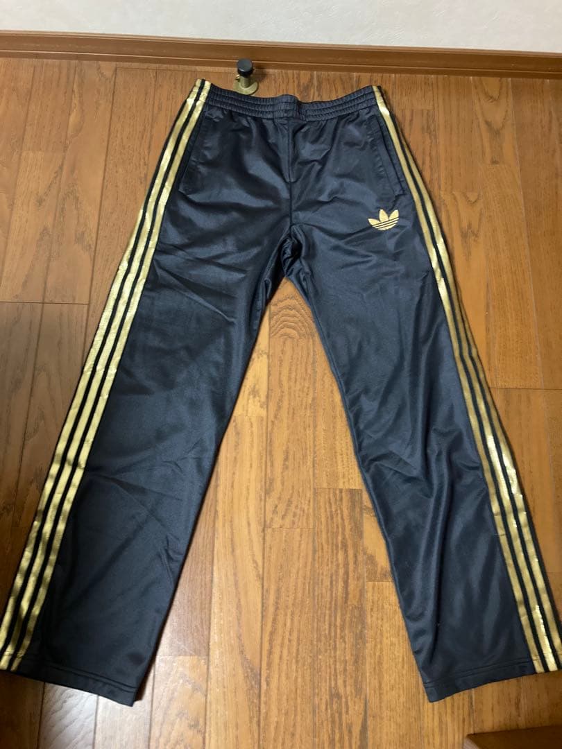 adidas ジャージ　黒金　ファイアーバード　上下下3点セット