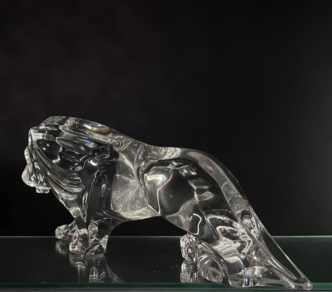 BACCARATバカラ /※2.1kg 27cm 大型 オブジェ　　ライオン