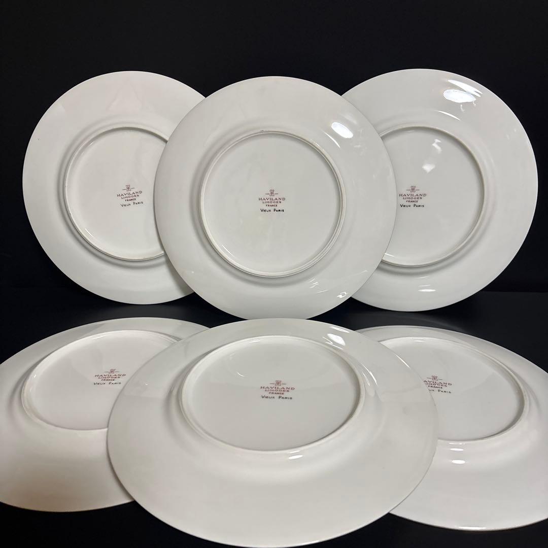 HAVILAND LIMOGES VIEUX PARIS プレート　6枚
