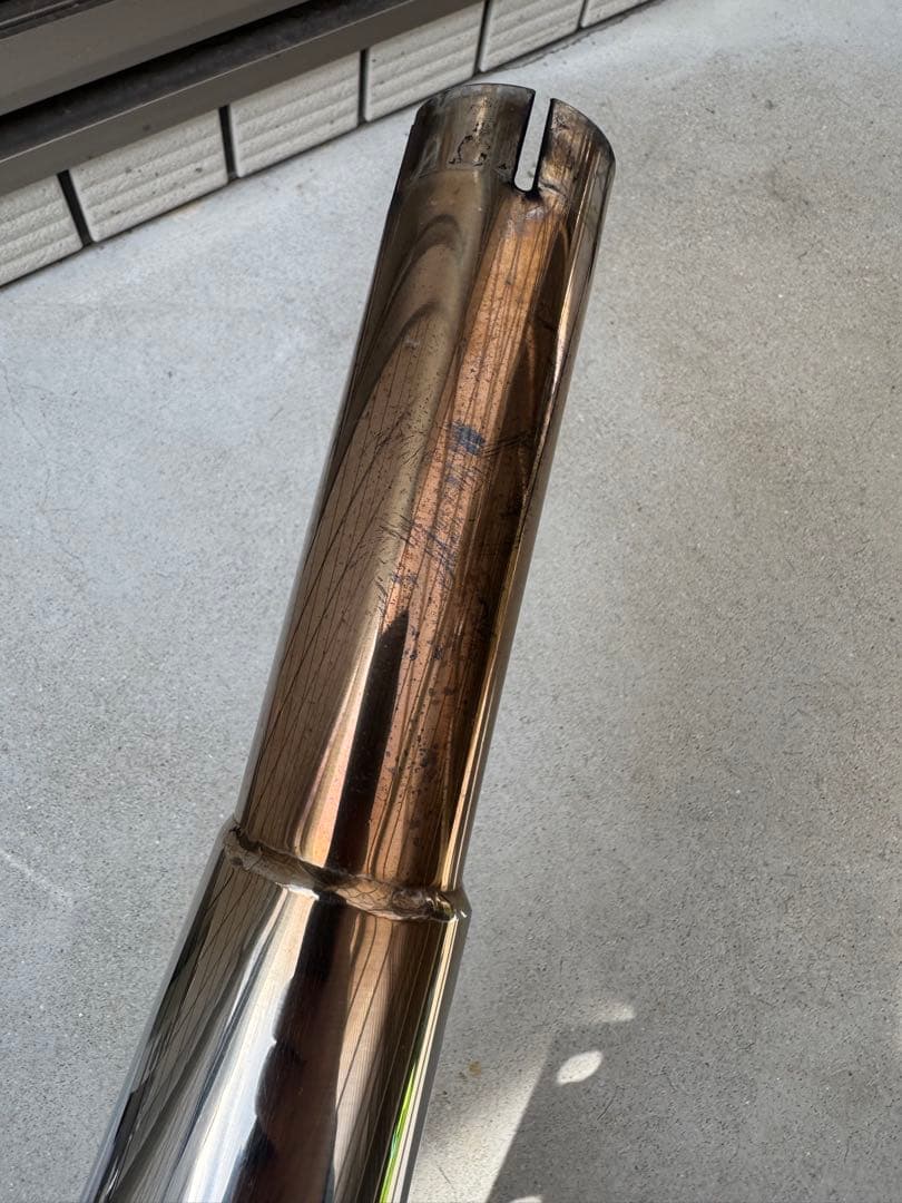 SR400 ステンレス メガホンマフラー