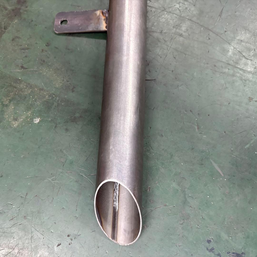 エストレア250 ワンオフ　スラッシュカットマフラー