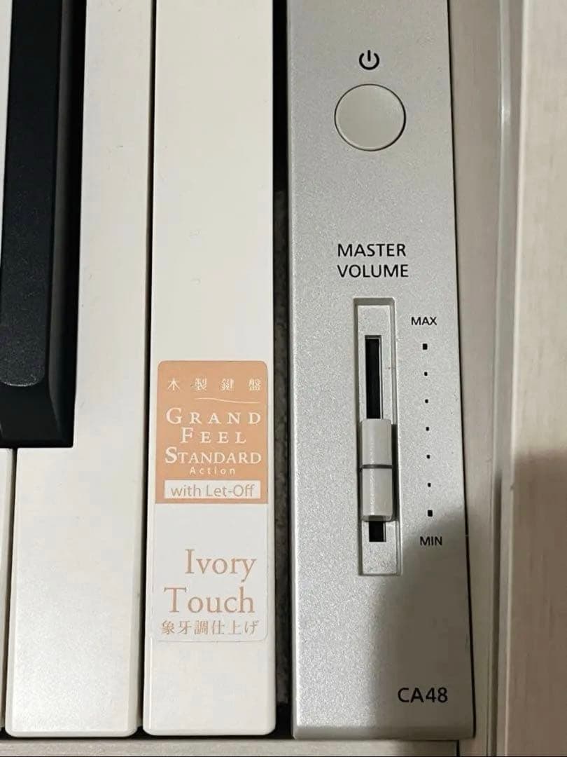 KAWAI　カワイ　電子ピアノ　CA48A 18年製　ホワイト　メトロノーム