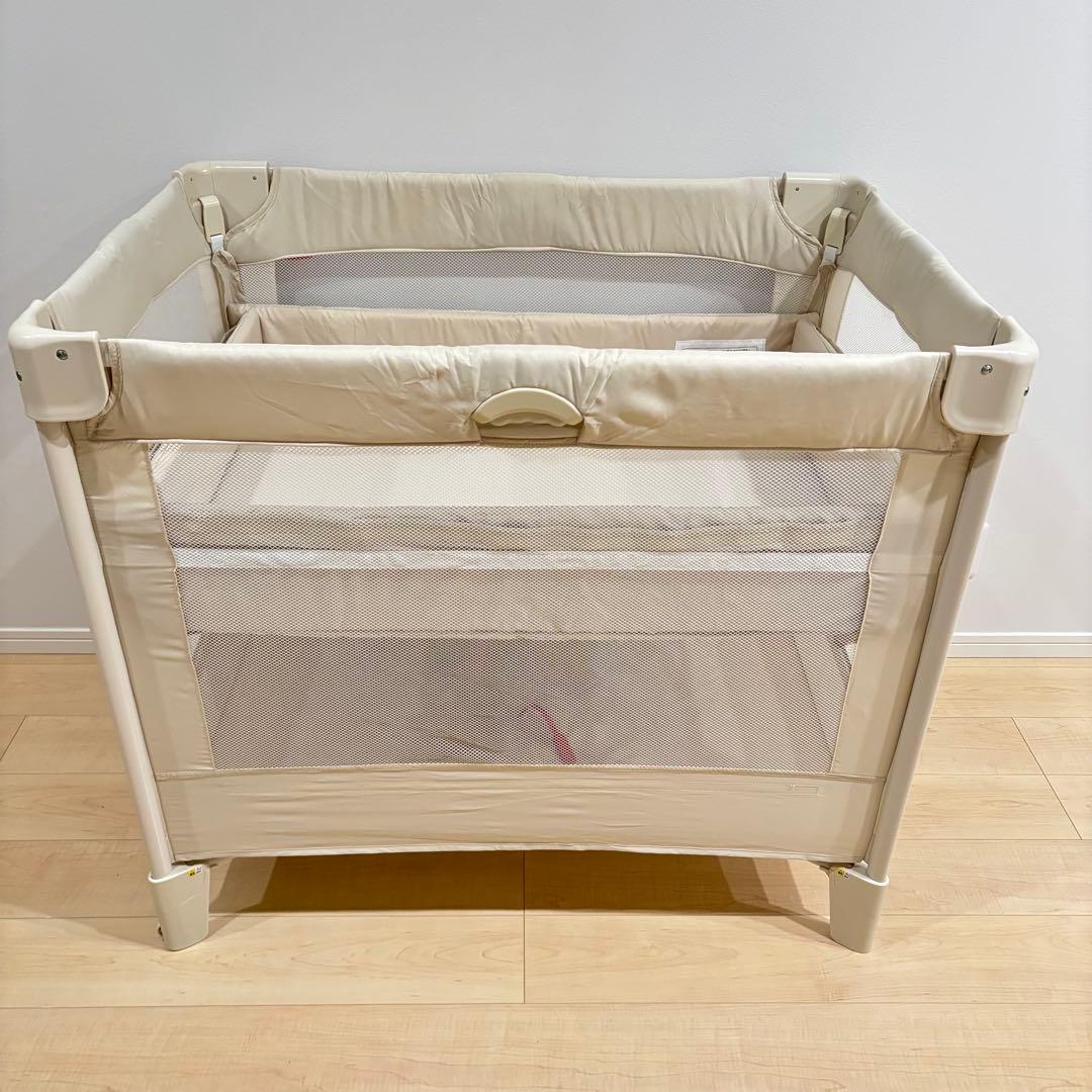 【美品】Aprica アップリカ ココネルエアー　ベビーベッド　折りたたみ