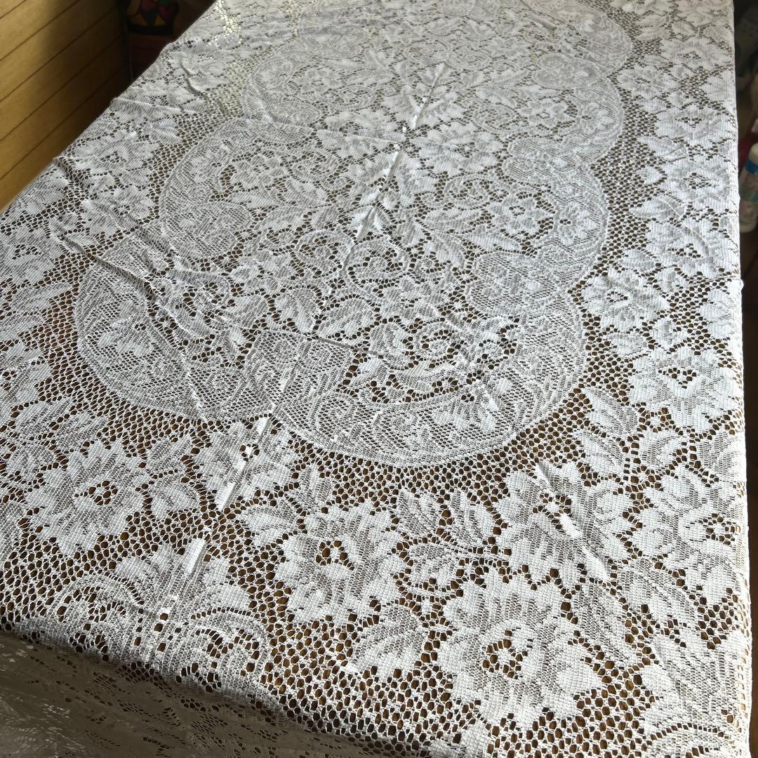 ヴィンテージ　クエーカーレース テーブルクロス（特大）