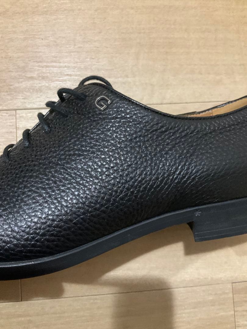 GUCCI ブラックレザーシューズ 保存袋付き 26cm