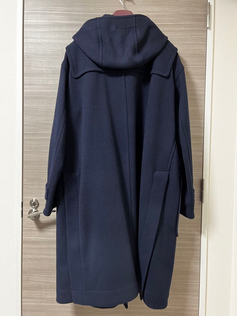 ユニクロ UNIQLO +J ウール オーバーサイズ ダッフルコート ネイビー