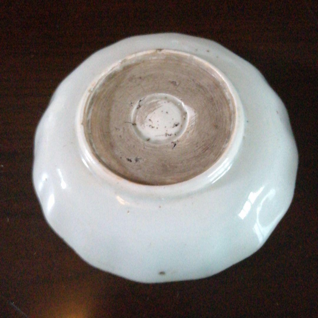 古伊万里　染付皿　2種　8枚　13cm　13.6cm　江戸後期〜明治初期