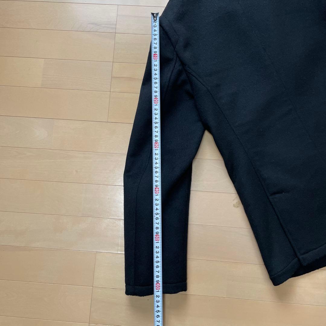 RAF SIMONS ラフシモンズ ブラック ウール ピーコート