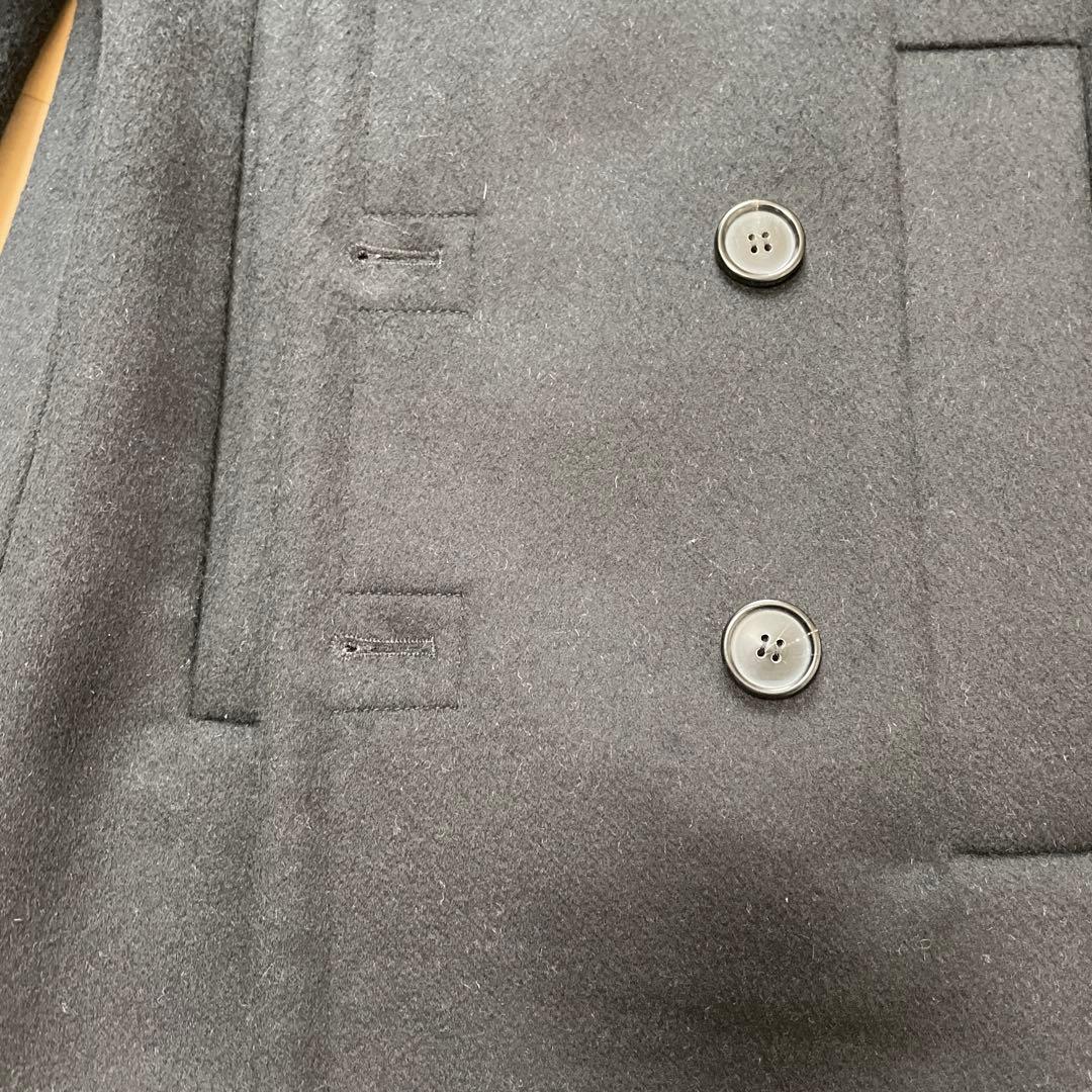 RAF SIMONS ラフシモンズ ブラック ウール ピーコート