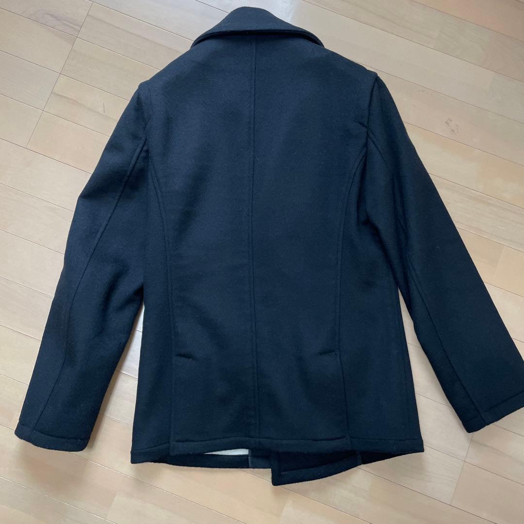 RAF SIMONS ラフシモンズ ブラック ウール ピーコート