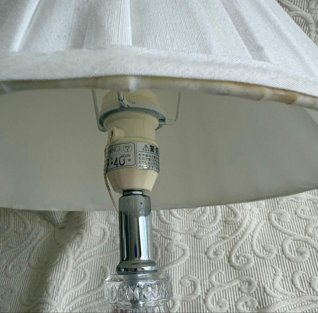 カットクリアガラス　アンティーク　テーブルランプ/スタンドランプ