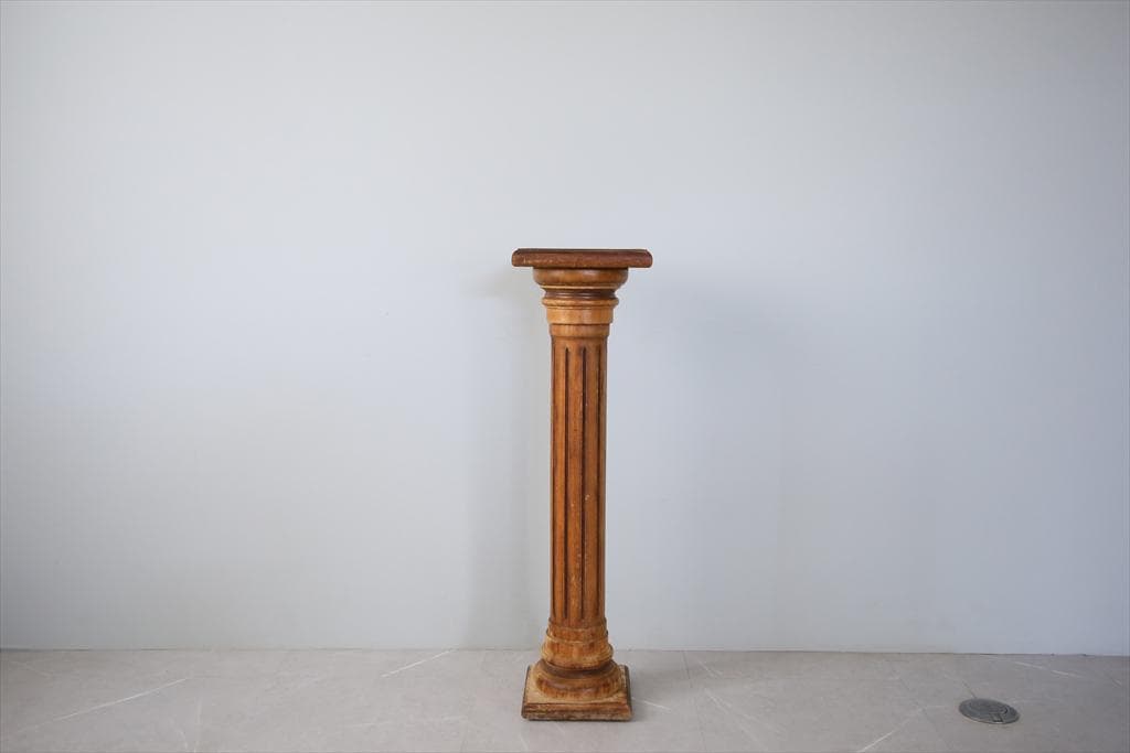 フランスアンティーク木製フラワースタンド/花台/飾り棚/テーブル机(90-199