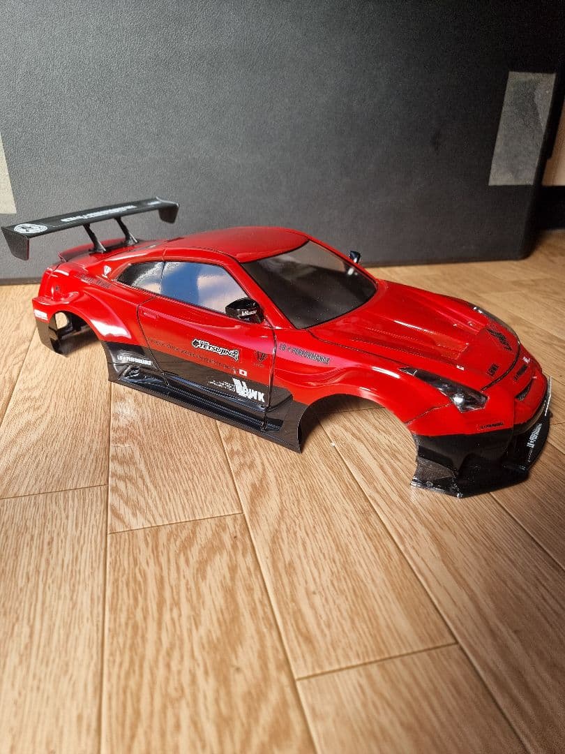 タミヤ TT02 シャーシ、GT-R R35 リバティウォークボディ