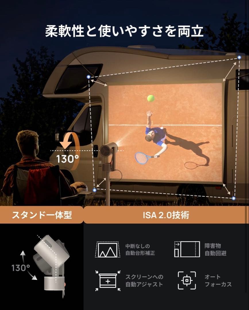 XGIMI MoGo 3 Pro プロジェクター + 専用ケース 高画質 小型