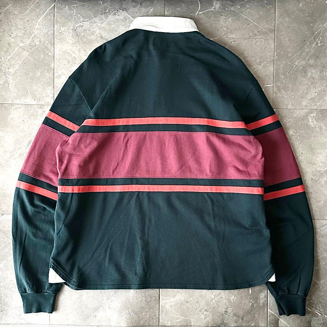 DESCENDANT PUBA POLO LS ラガーシャツ サイズM オレンジ