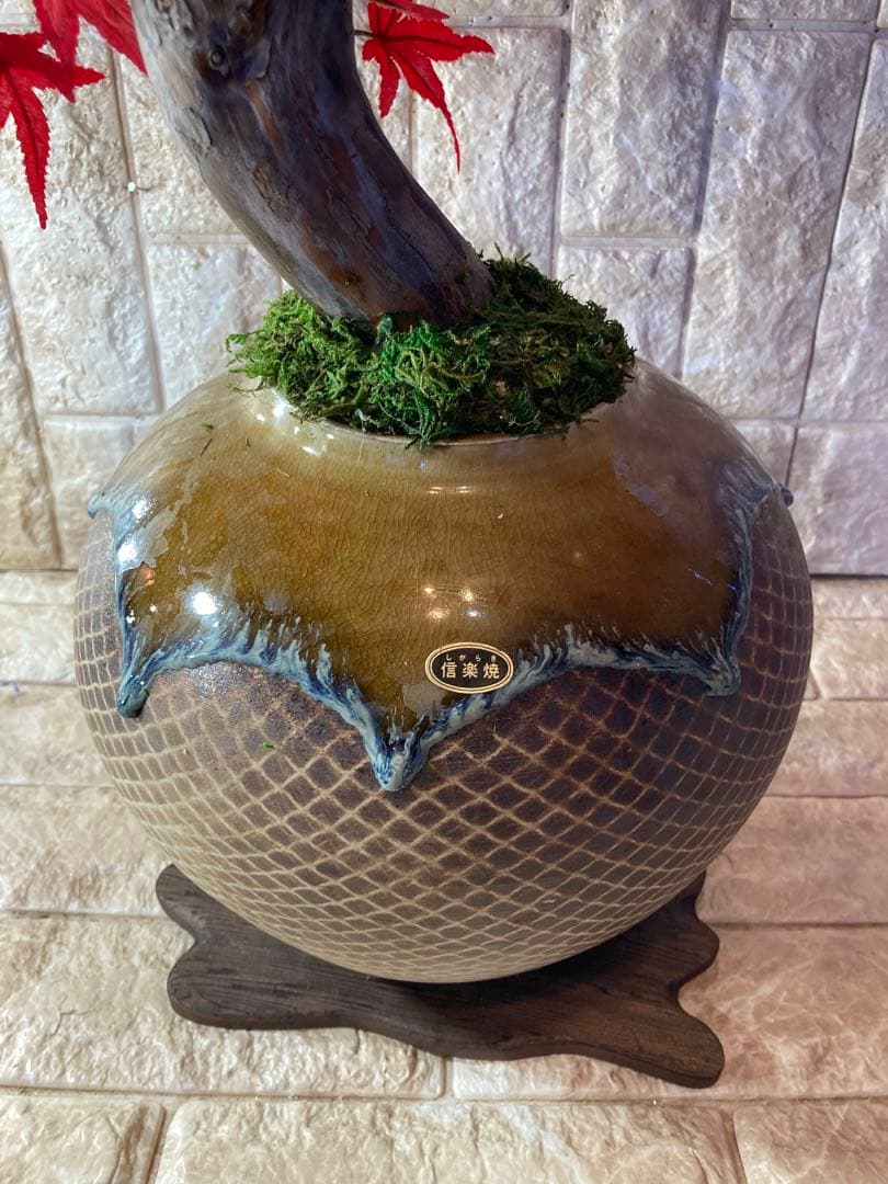 光触媒　人工観葉植物　ウォールグリーン　フェイクグリーン　もみじ5340