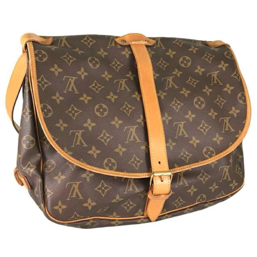 極美品　LOUIS VUITTON モノグラム ソミュール35ショルダーバッグ