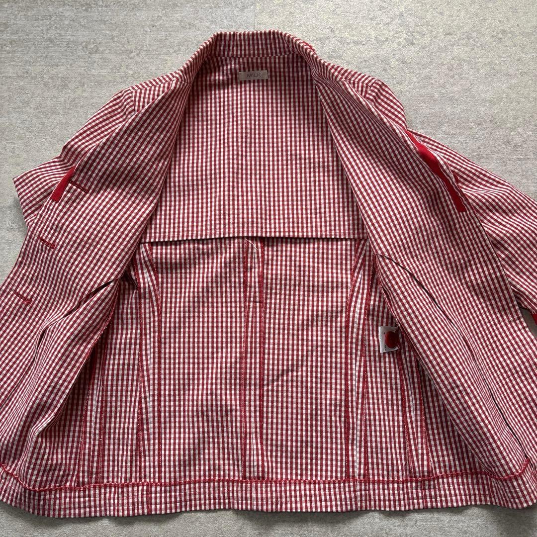 初期 MILK テーラードジャケット チェック MILK BOY ミルク パンク