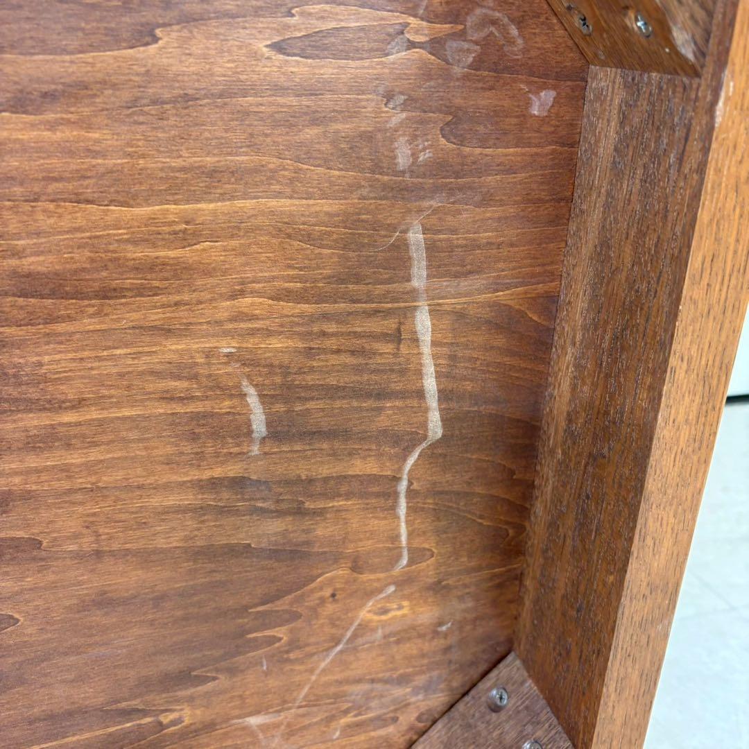 センターテーブル　ローテーブル　木製　真鍮装飾　ヨーロピアン 2/2