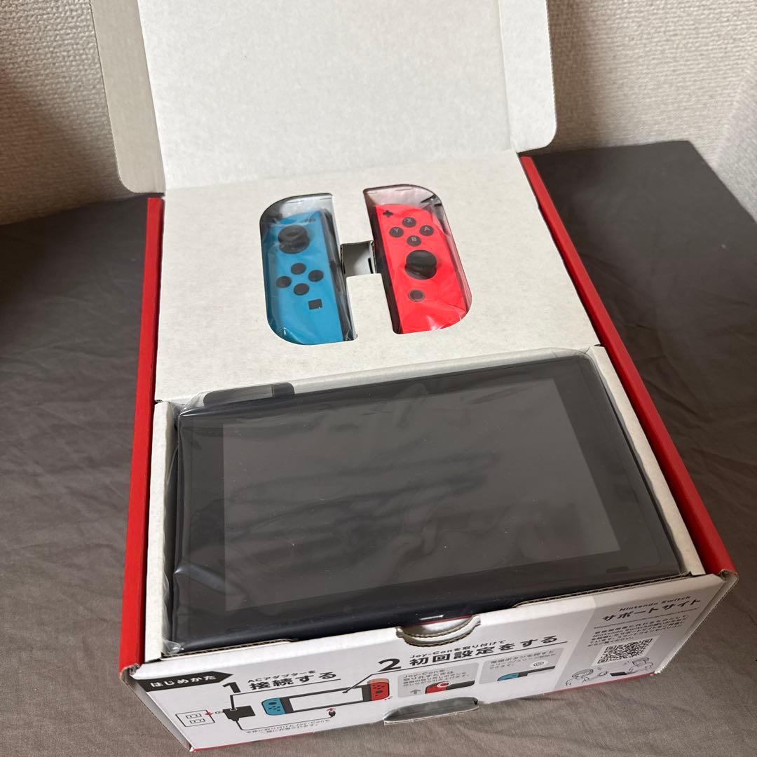 Nintendo Switch 本体 ネオンブルー/ネオンレッド 箱潰れあり