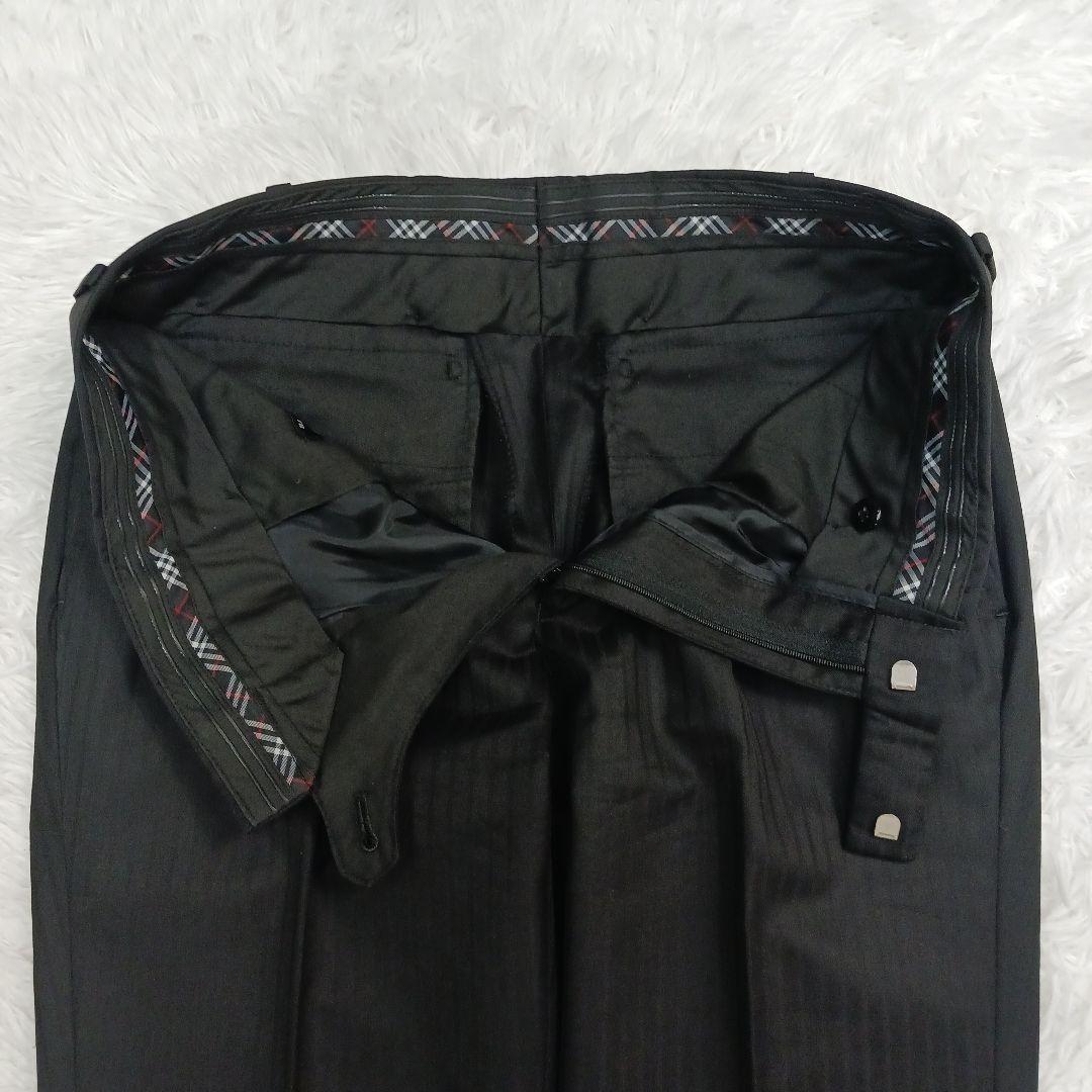 ✨極美品✨ブラックレーベル　３ピースシャドーストライプスーツ　ブラック　36R