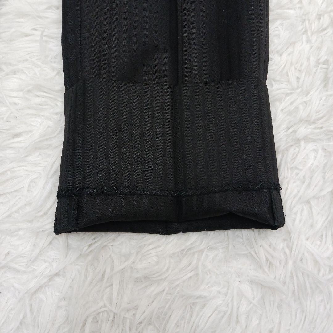✨極美品✨ブラックレーベル　３ピースシャドーストライプスーツ　ブラック　36R