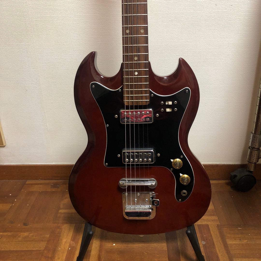 60〜70’s ？　日本製　詳細不明　SG ギター　エレキギター
