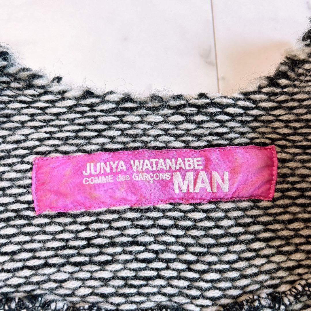 ジュンヤワタナベコムデギャルソン ノルディック柄 ニット ポンチョ ケープ