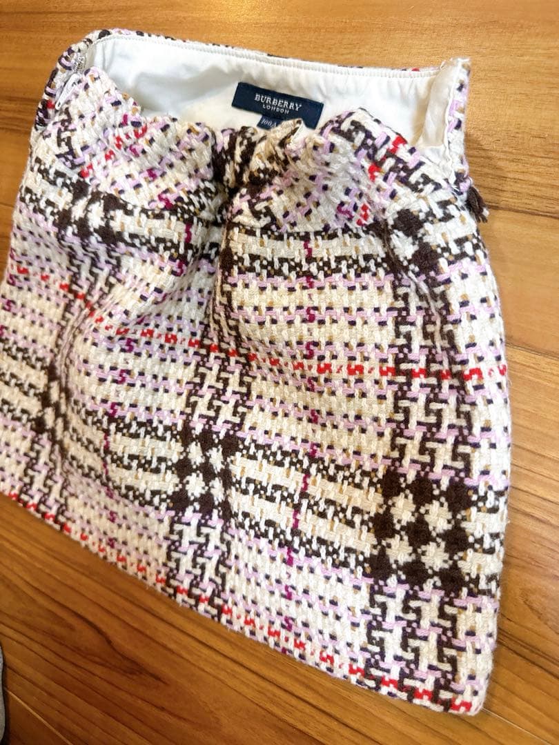 Burberry ツイードジャケットスカートセット