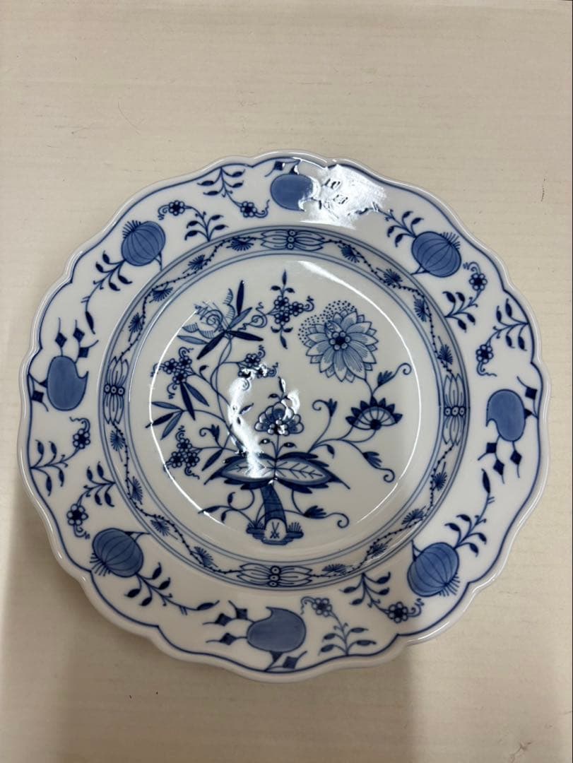 マイセン 一級品 ブルーオニオン プレート 1枚