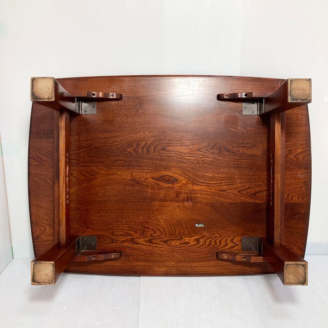 カリモク ダークブラウン ローテーブル 座卓 和風 和室