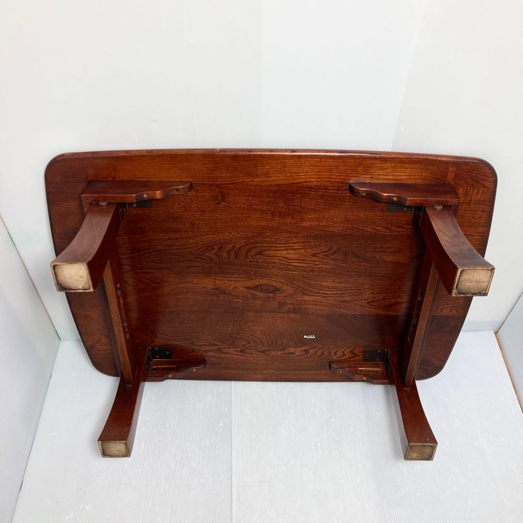 カリモク ダークブラウン ローテーブル 座卓 和風 和室