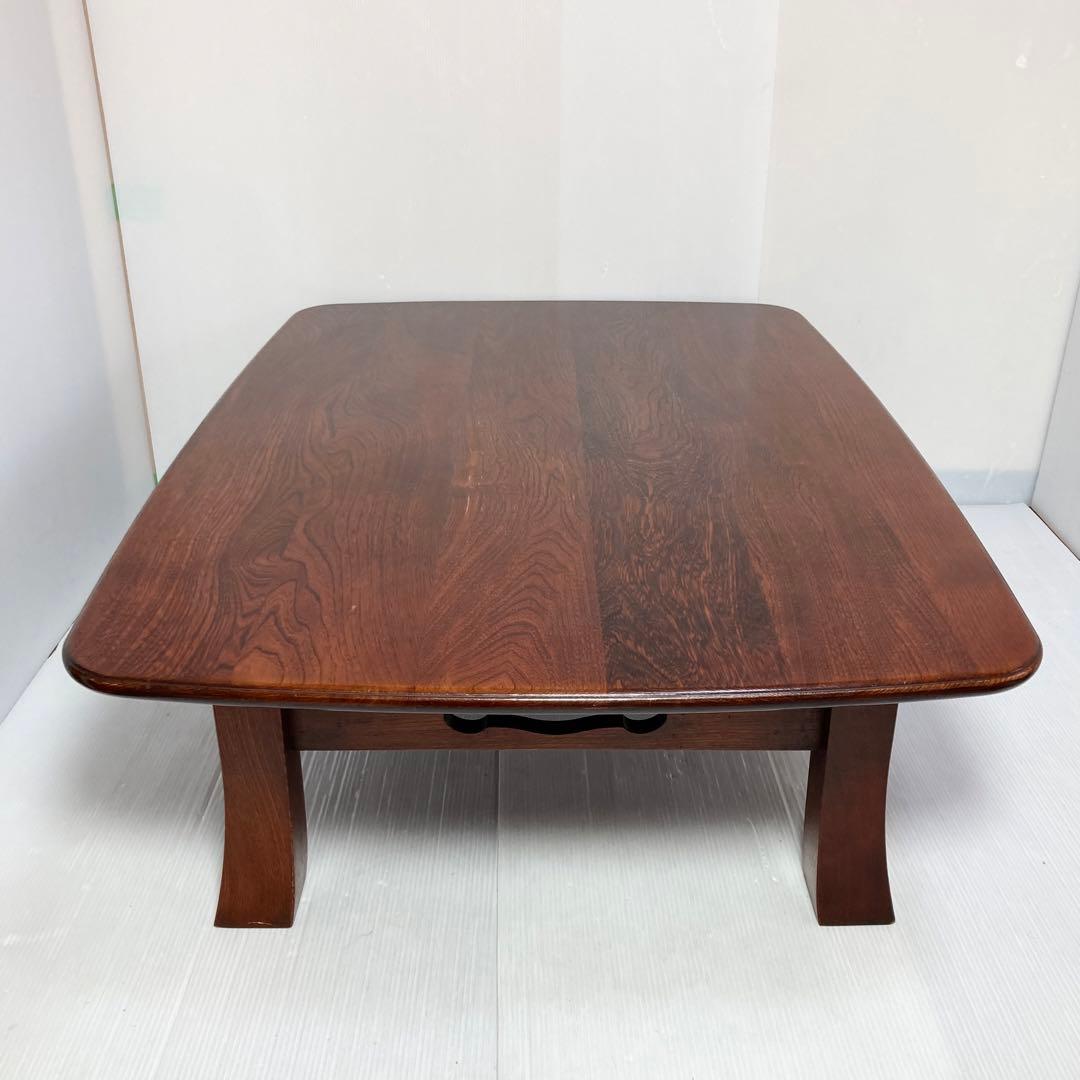 カリモク ダークブラウン ローテーブル 座卓 和風 和室