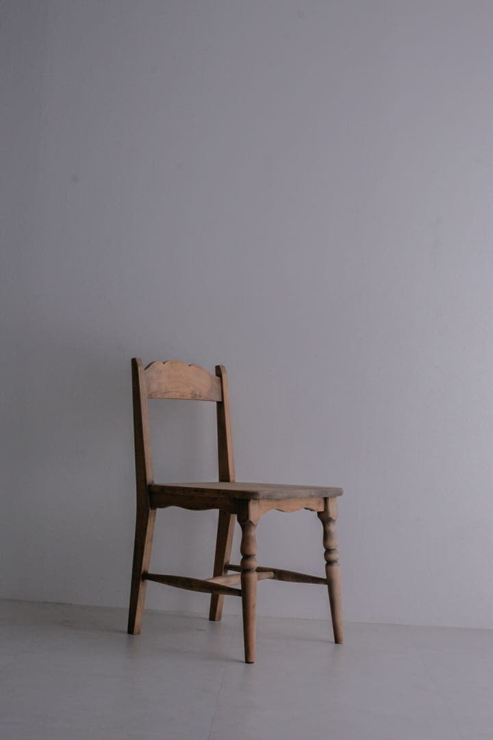 白木椅子 無垢材 ダイニングチェア　アンティークチェア ナチュラル古家具 古道具