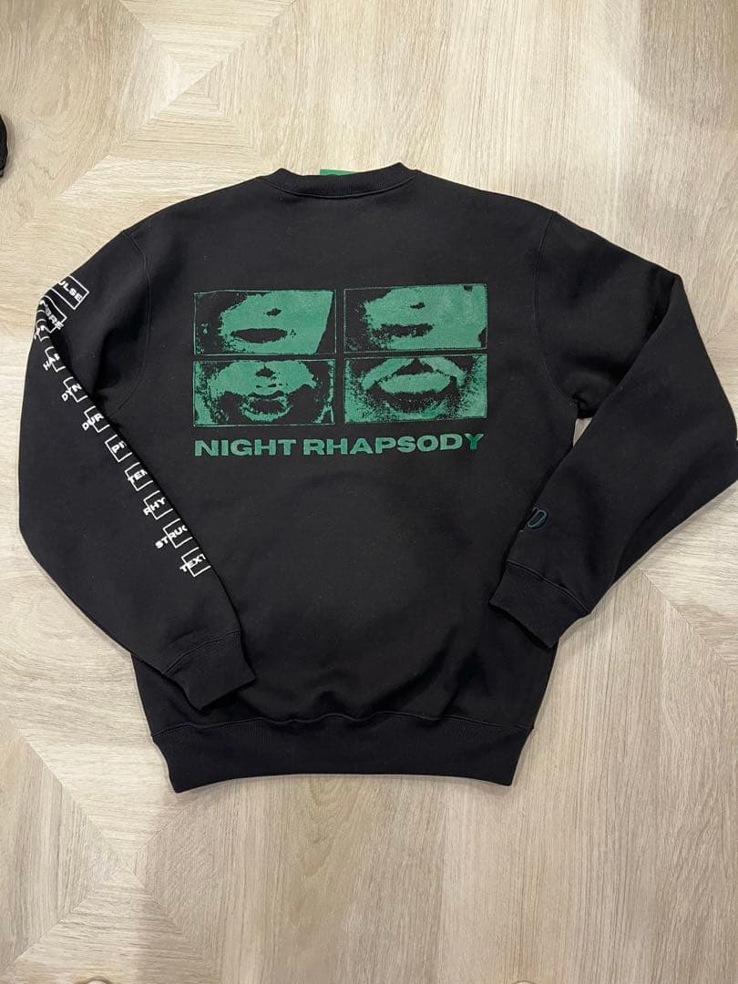 ピート PEATE スウェット 裏起毛 ブラック