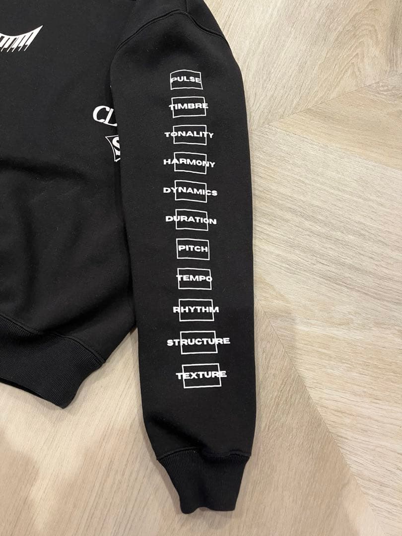 ピート PEATE スウェット 裏起毛 ブラック