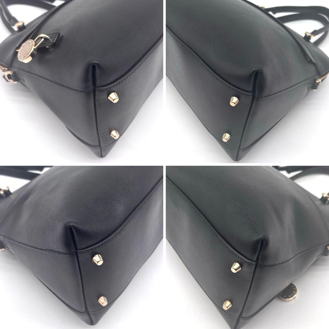 ✨美品✨フルラ　パイパー　M　ハンドバッグ　ショルダーバッグ　2way　ブラック