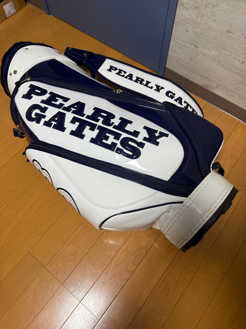 【期間限定値下げ】PEARLY GATES キャディバッグ ホワイト/ネイビー