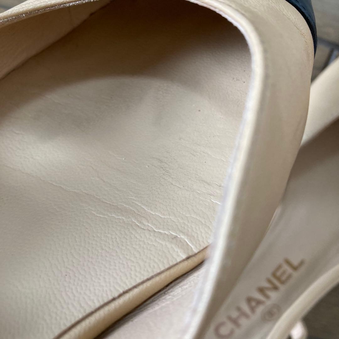 CHANEL スリングバック　フラットシューズ　35.5
