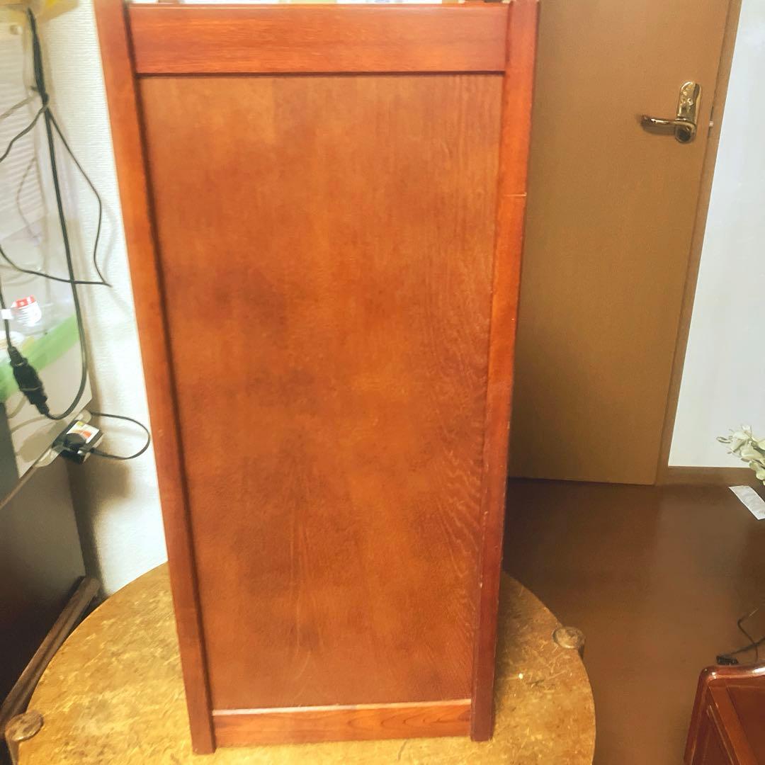 昭和レトロ オールドカリモク シューズラック 下駄箱 花台 電話代 木製 小棚