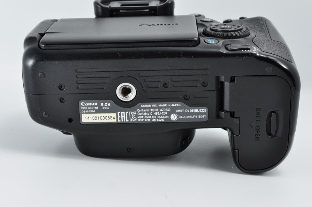 完動美品 Canon EOS 80D 一眼レフ デジタルカメラ 元箱付き#456