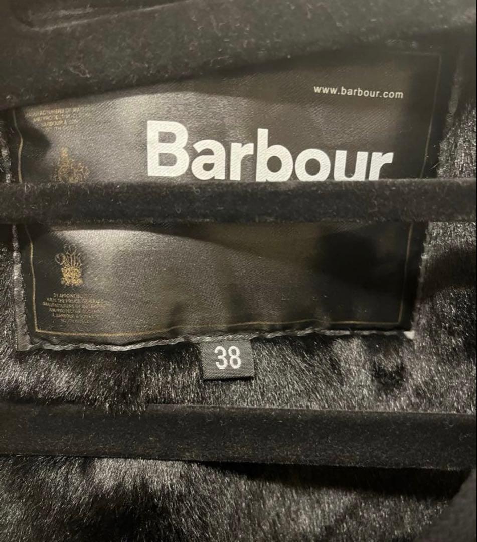 Barbour ジップアップベスト サイズ38 黒