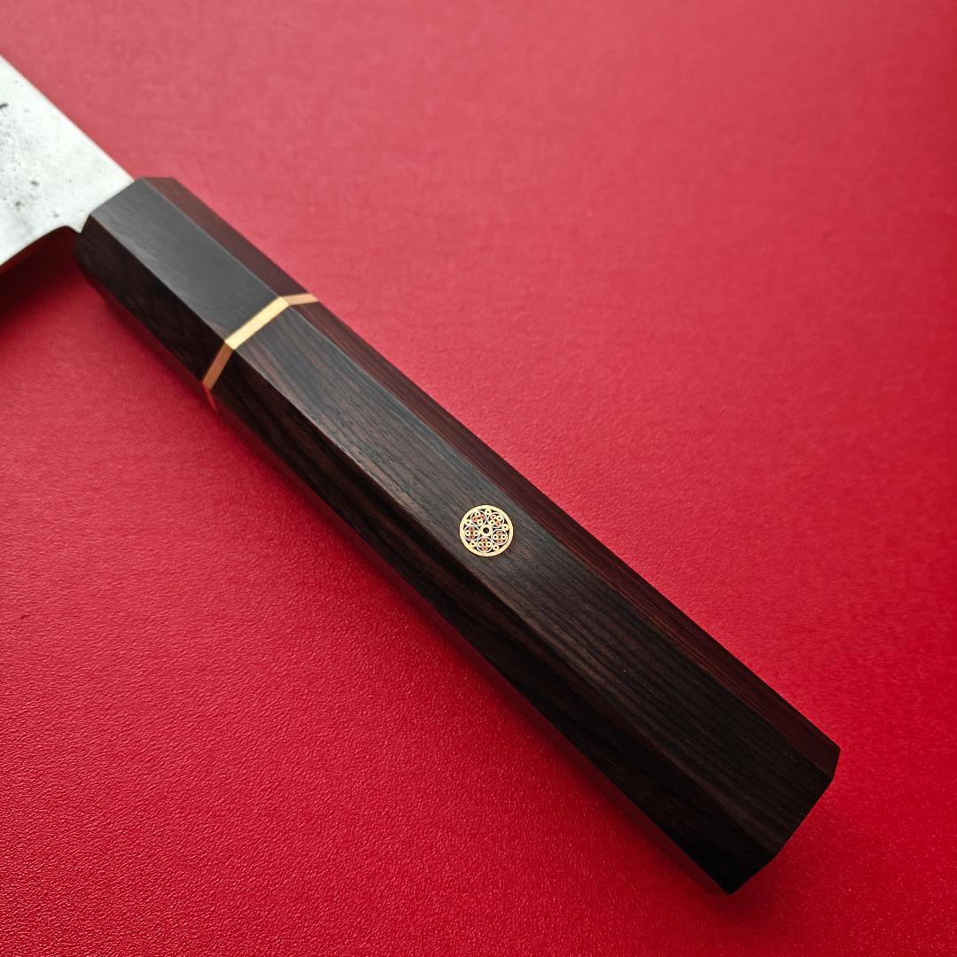 新品　本鍛造・銀三　和牛刀　牛刀包丁　黒檀八角柄