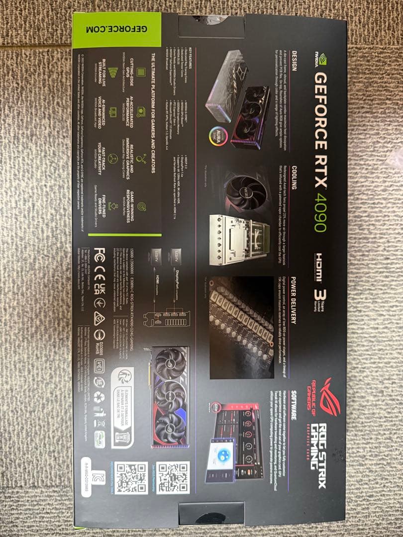 グラフィックボード・グラボ・ビデオカード ROG STRIX GeForce RTX 4090 OC 24GB