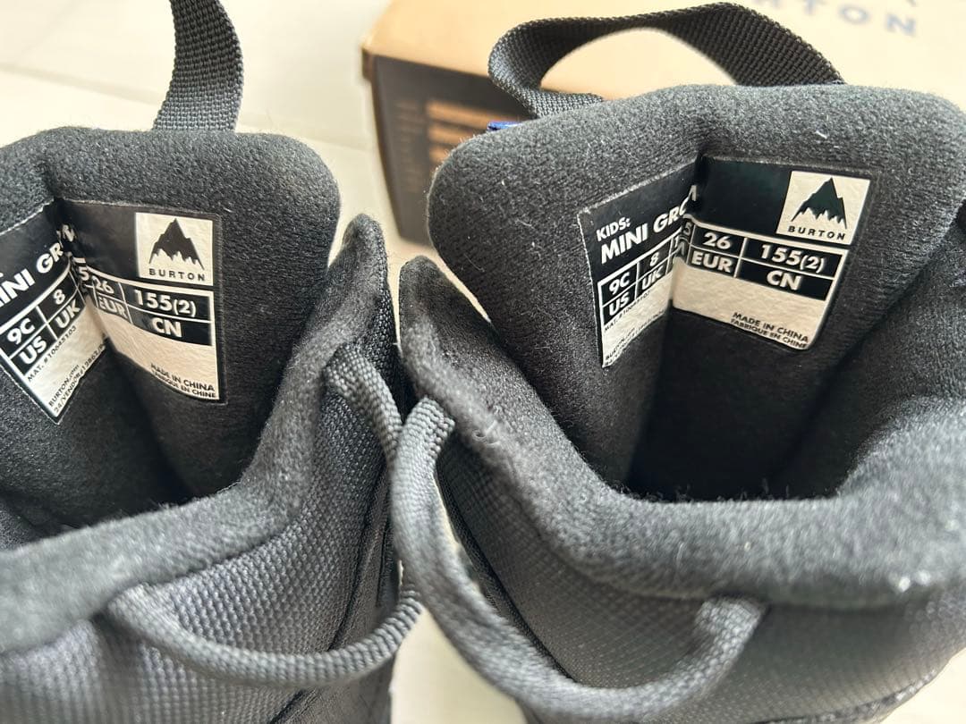 BURTON ミニグロム　スノーボードブーツ ブラック15.5〜16.5センチ