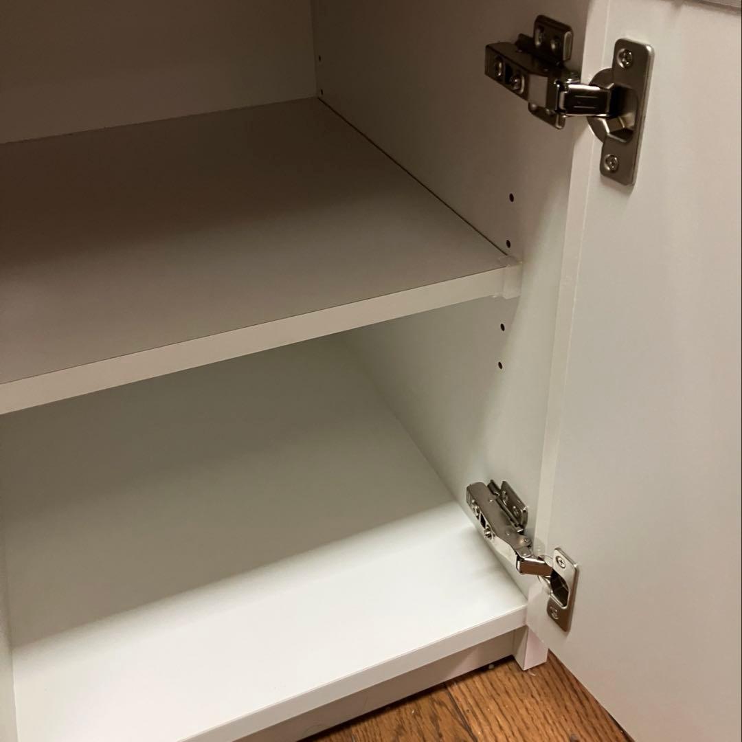 【専用】9on　ベルメゾン 食器棚 キッチンボード 日本製 120cm 白