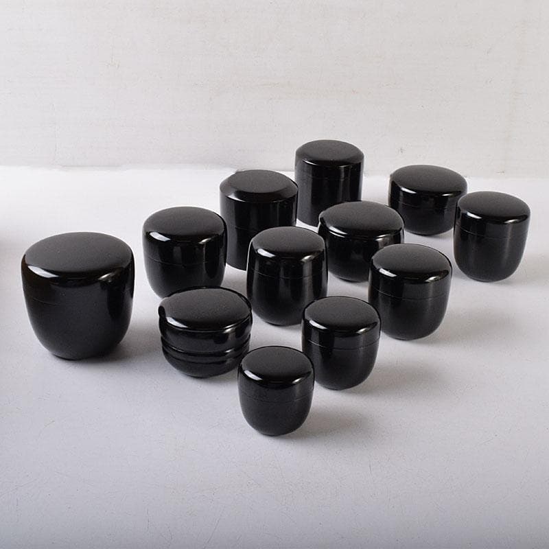 茶道具　黒漆　十二器棗　仙叟　時代箱　F　R8089C